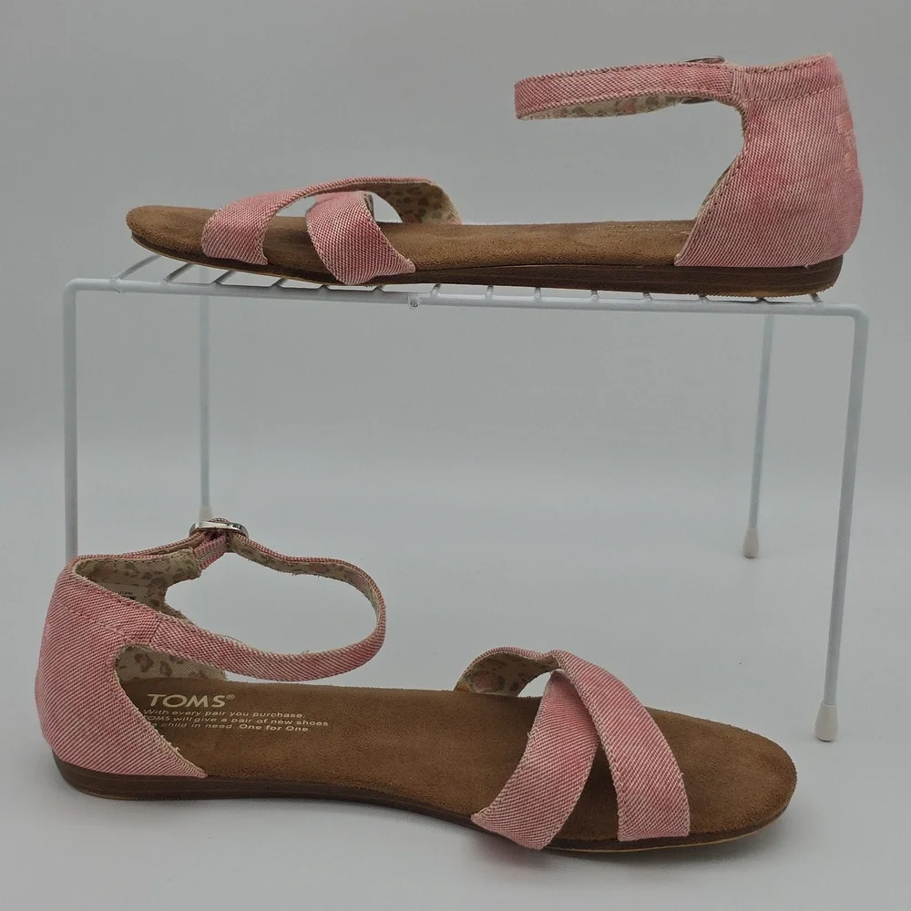 Toms Correa Sandals in Pink Size 4Y
